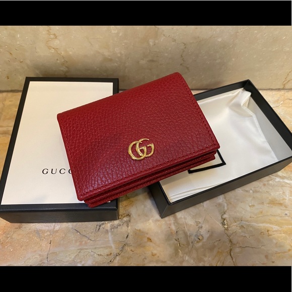 Gucci Handbags - Gucci red leather wallet